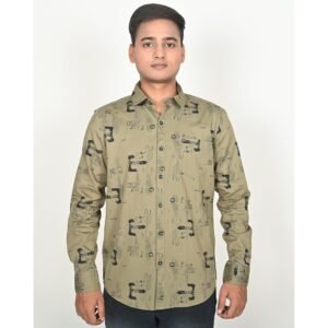 Twill Cotton Men's Regular Fit Full Sleeves Casual Shirt